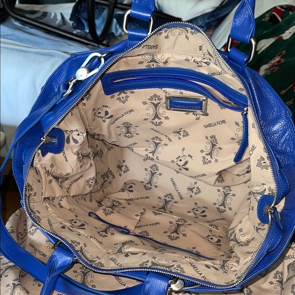 Blue Leather Women's Bag Isabella fiore - Picture 9 of 16